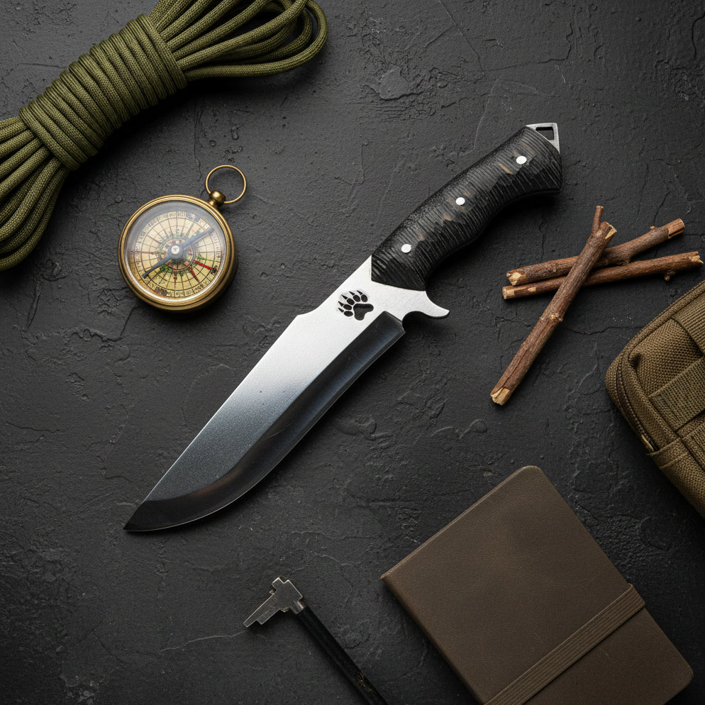 4116 Çelik Verzalit Sap Patili Kamp Bıçağı – 30.5 cm Profesyonel Outdoor Bıçak