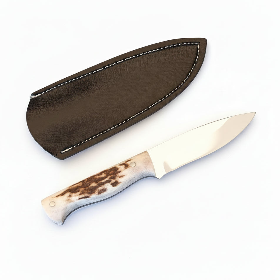 4116 Geyik Boynuzu Sap 15 CM Bushcraft Mini Kamp Bıçağı