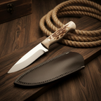 4116 Geyik Boynuzu Sap 15 CM Bushcraft Mini Kamp Bıçağı