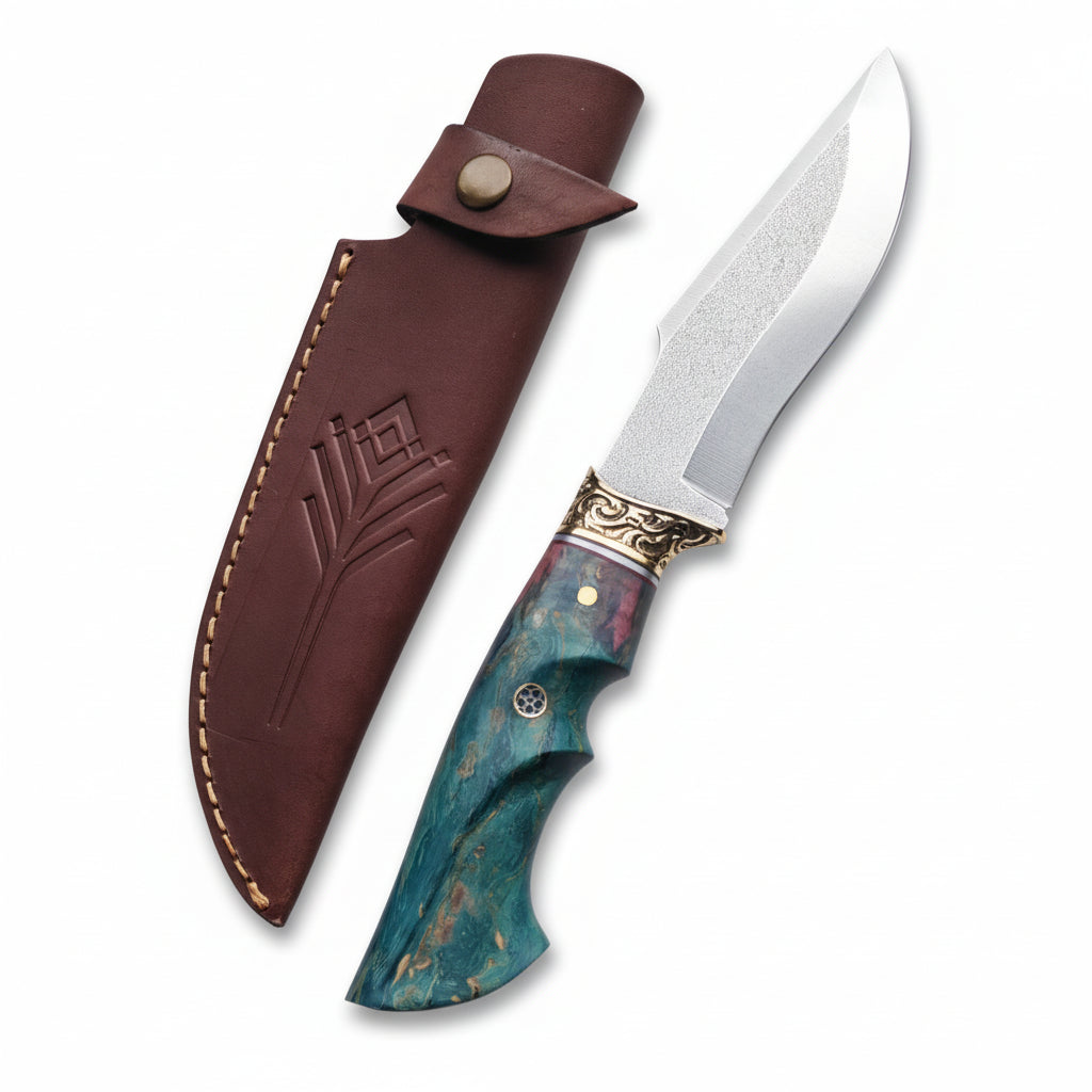 N690 Çelik Stabilize Saplı Pirinç Önlüklü Avcı Model 28.5 CM