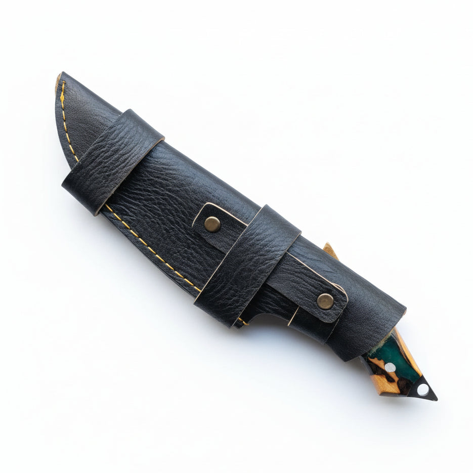 4034 Çelik Hibrit Sap Kamp Bıçağı – 25.5 cm Yeşil Outdoor Bıçak