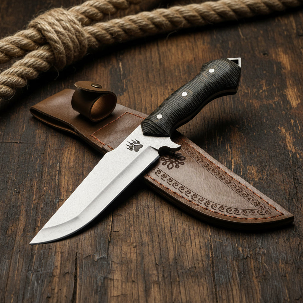 4116 Çelik Verzalit Sap Patili Kamp Bıçağı – 30.5 cm Profesyonel Outdoor Bıçak