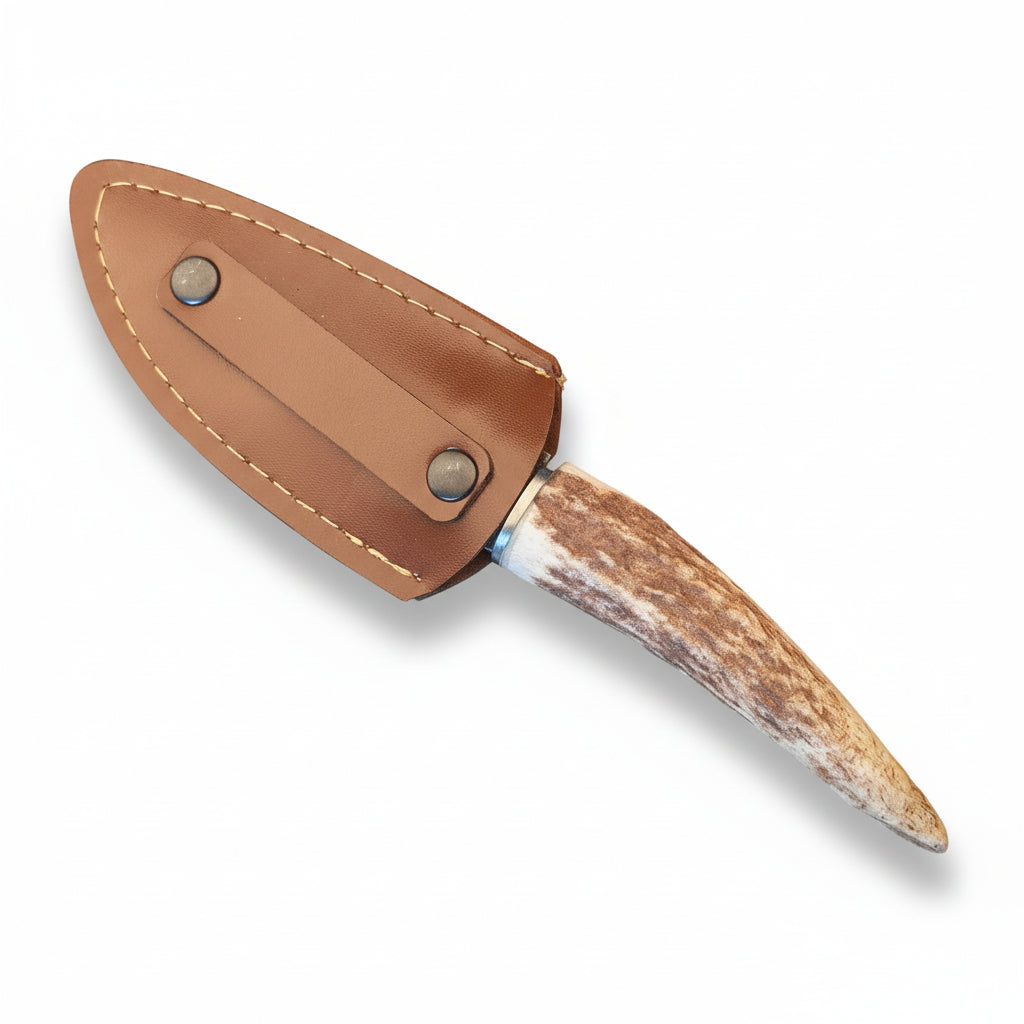 4116 Çelik Doğal Geyik Boynuzu Sap 16 CM Bushcraft Mini Kamp Bıçağı