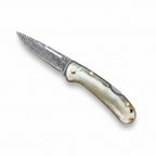Damascus Çelik Koç Boynuzu Sap Katlanır Model - 15 Cm