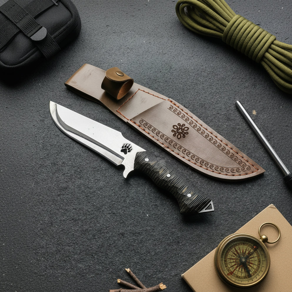 4116 Çelik Verzalit Sap Patili Kamp Bıçağı – 30.5 cm Profesyonel Outdoor Bıçak