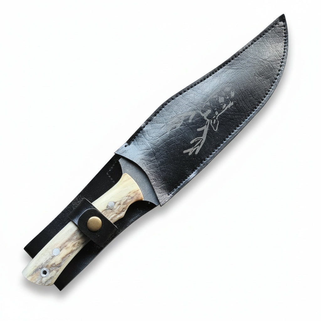Geyik Boynuzu Sap Ay Yıldız 30.5 CM Outdoor Av Bıçağı