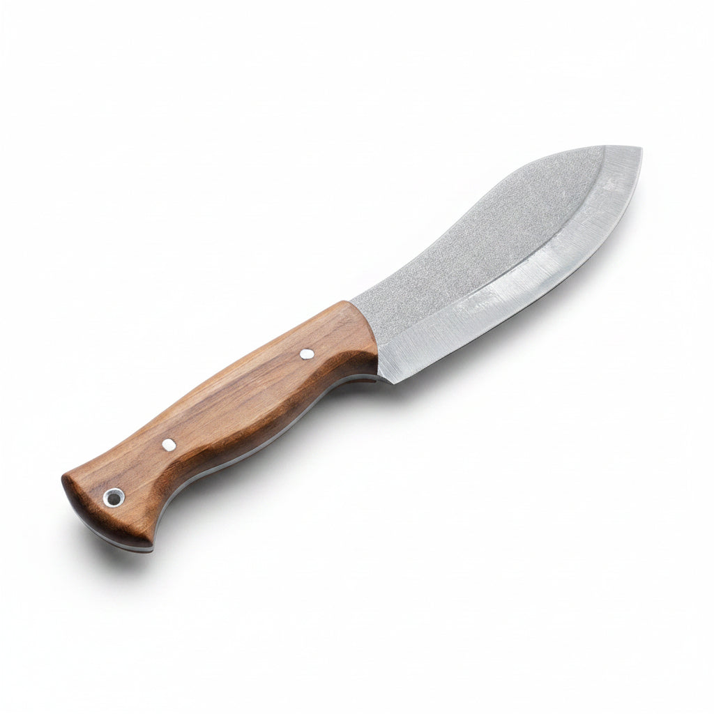 Satır Model Kamp Bıçağı – 25.5 cm Ceviz Sap Outdoor Av Bıçağı