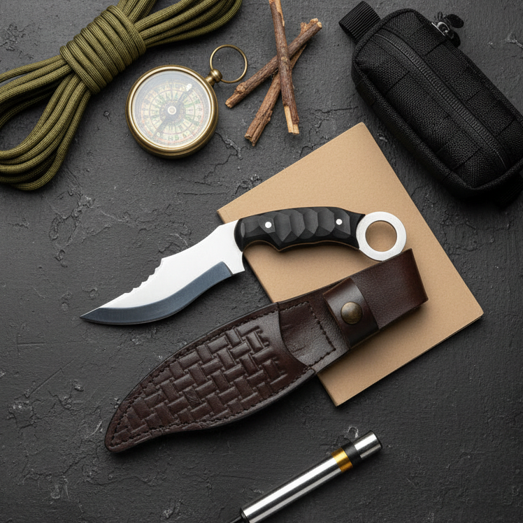 23 CM Karambit Model Outdoor Kamp Bıçağı