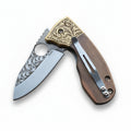 N690 Çelik 18 CM Balçak Gravür İşlemeli Naim Model
