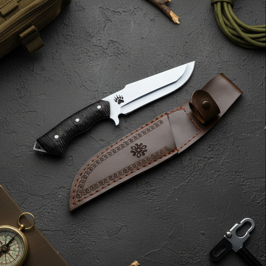 4116 Çelik Verzalit Sap Patili Kamp Bıçağı – 30.5 cm Profesyonel Outdoor Bıçak