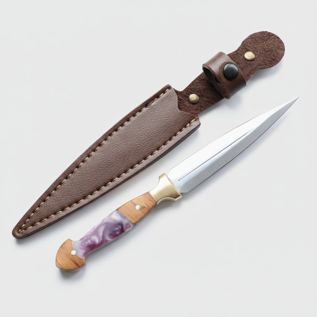 Hibrit Sap Çerkes Model 23 CM Kamp Bıçağı