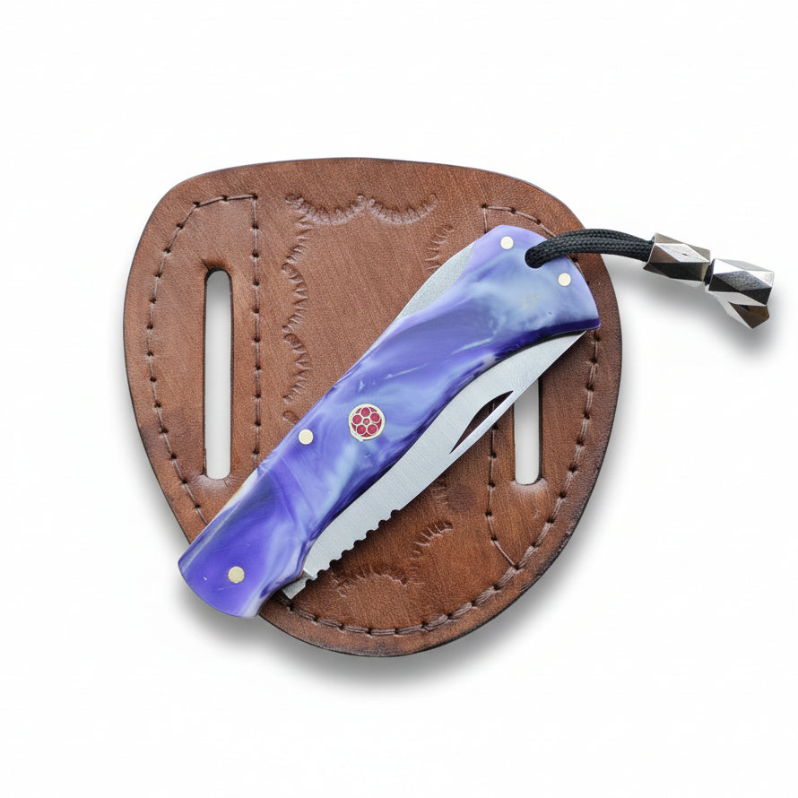 4116 Çelik Ceviz Ve Epoksi Hibrit Sap Katlanır Model - 20.5 Cm