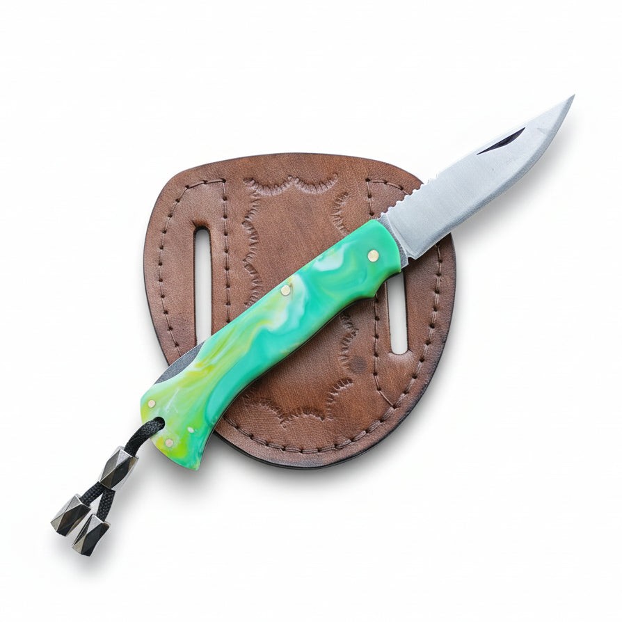 4116 Çelik Ceviz Ve Epoksi Hibrit Sap Katlanır Model - 20.5 Cm