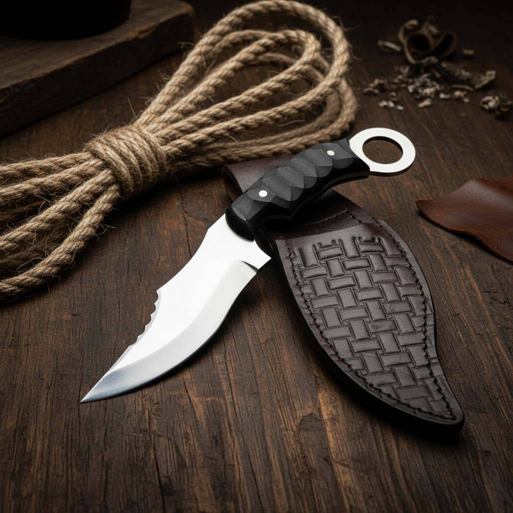 23 CM Karambit Model Outdoor Kamp Bıçağı
