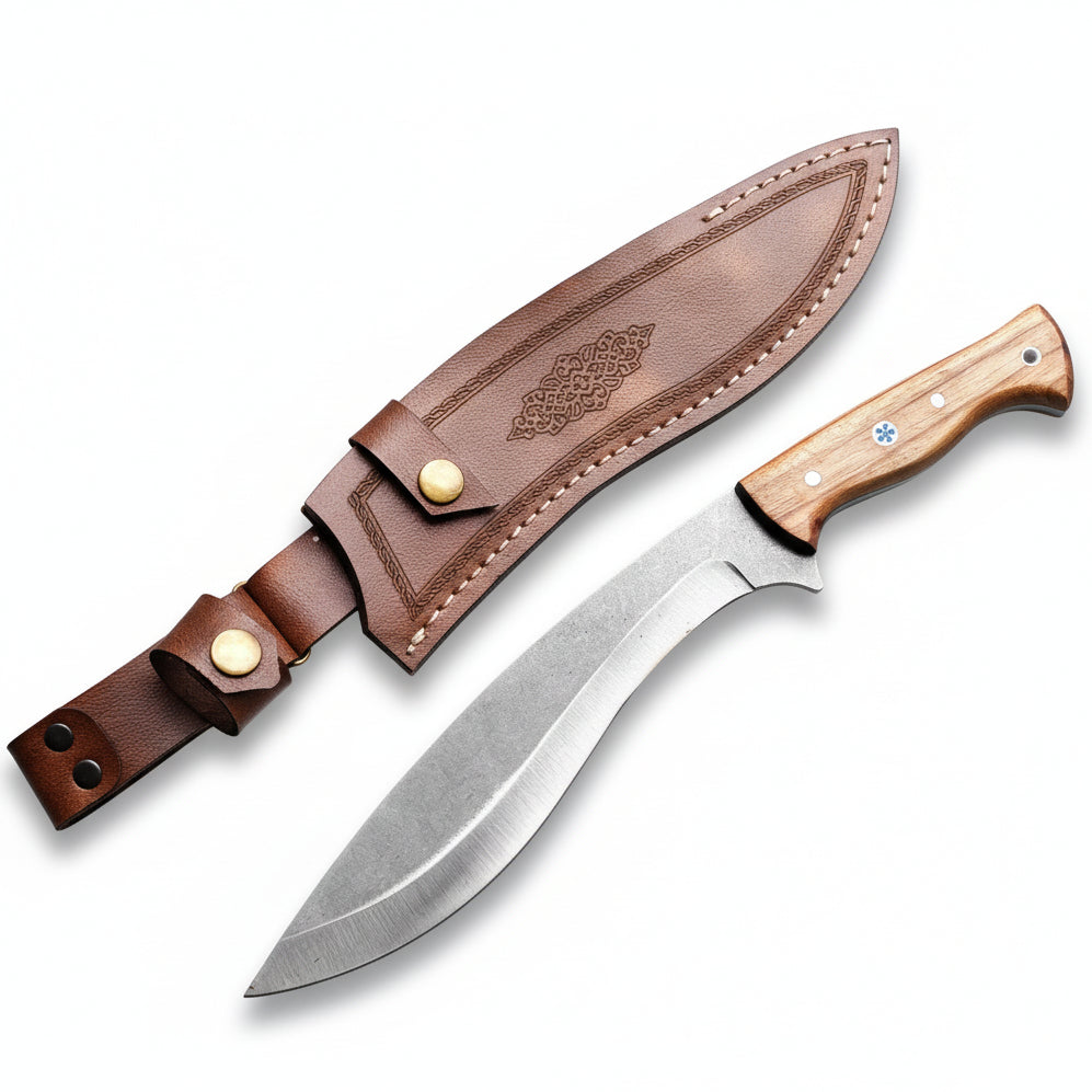 33cm Kukri Bıçak - Ceviz Sap 4116 Çelik