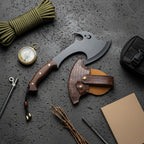 Kamp Baltası – 34 cm Karbon Çelik Ceviz Sap El Yapımı Outdoor Balta