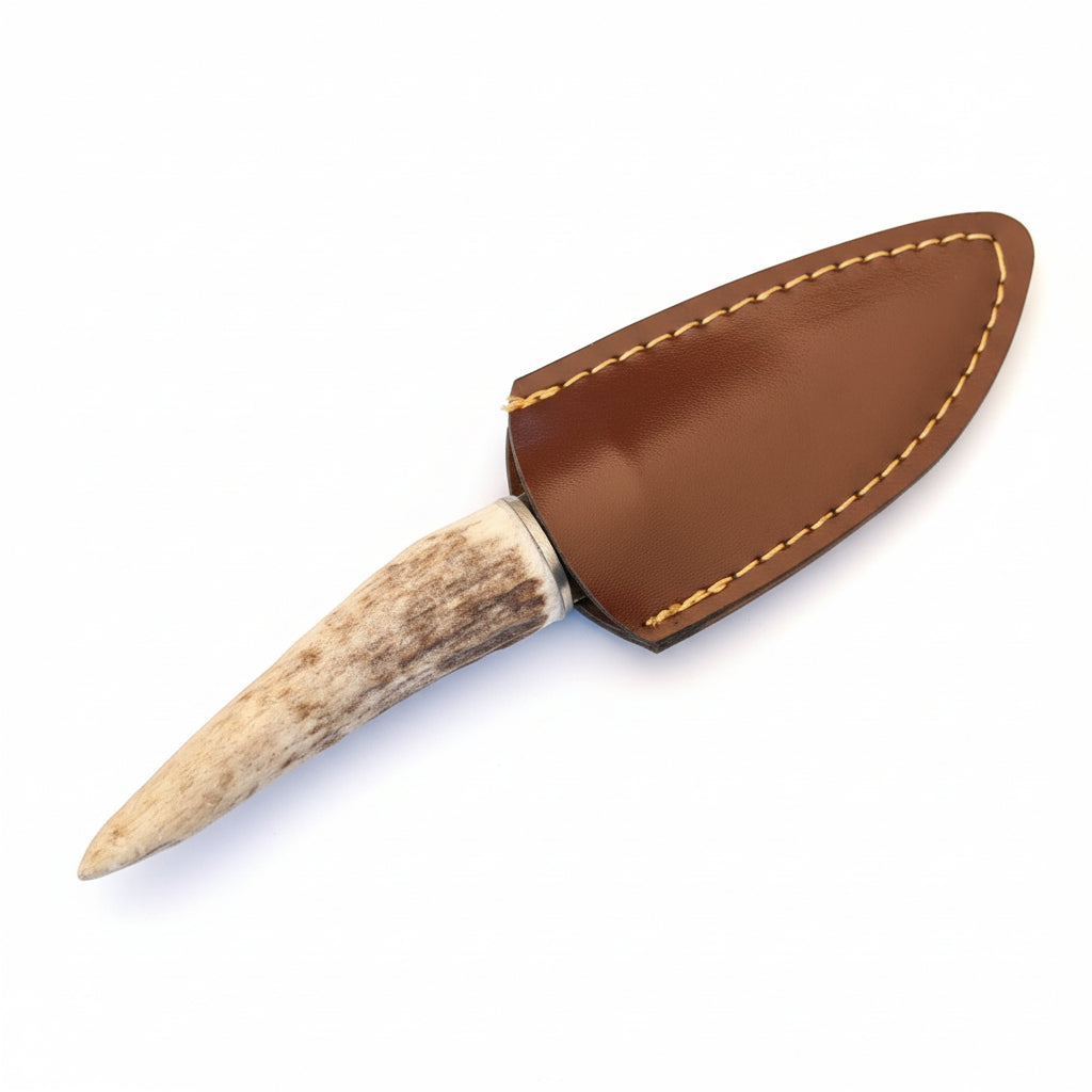 4116 Çelik Doğal Geyik Boynuzu Sap 16 CM Bushcraft Mini Kamp Bıçağı