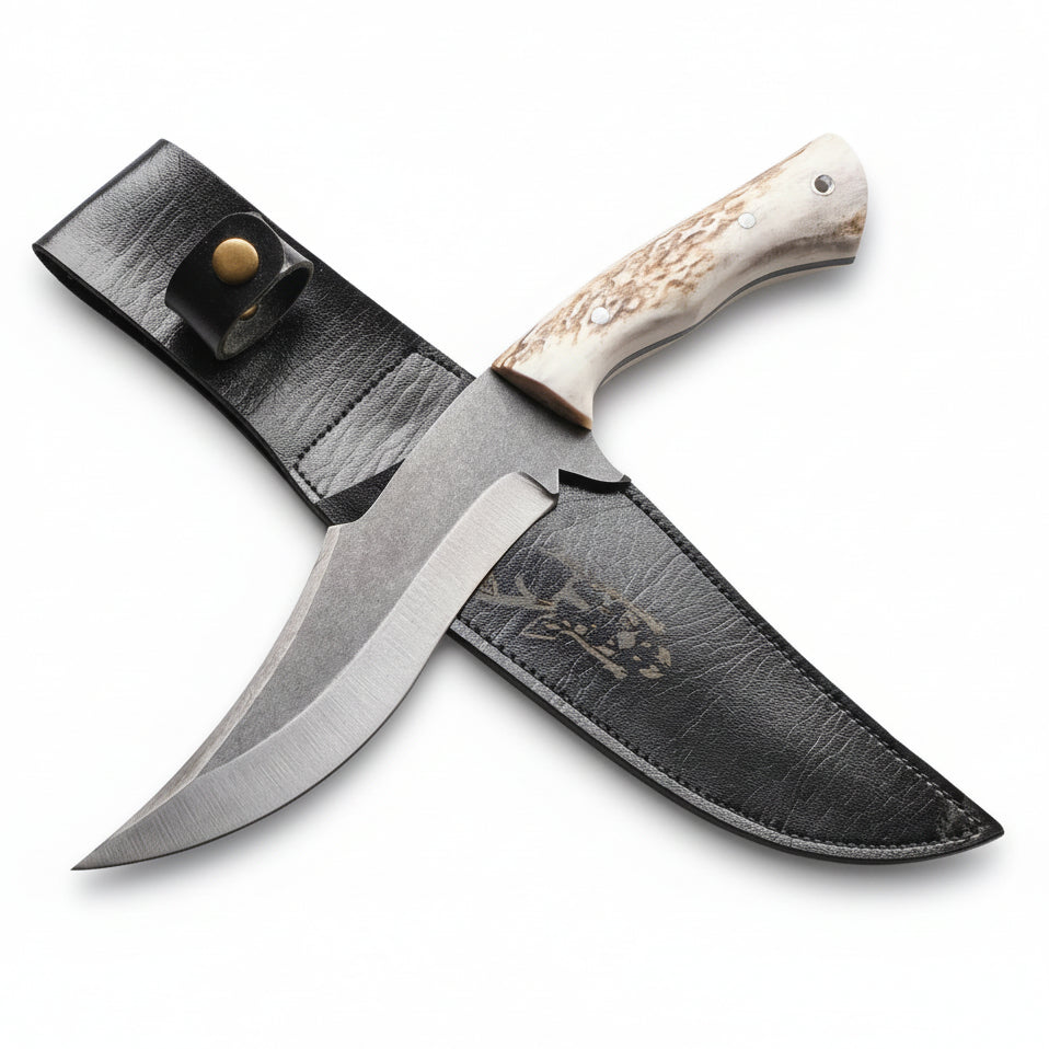 Geyik Boynuzu Sap Outdoor Model 30.5 CM Outdoor Av Bıçağı