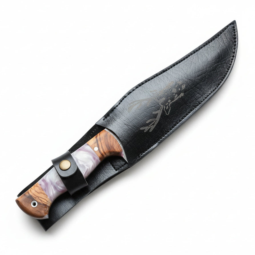 Hibrit Sap Bowie Model 30 CM El Yapımı Outdoor Av Bıçağı