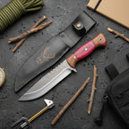 Hibrit Sap Bowie Model 30 CM El Yapımı Outdoor Av Bıçağı
