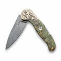 M390 Çelik Stabilize Sap 21 CM Gravür İşlemeli Model