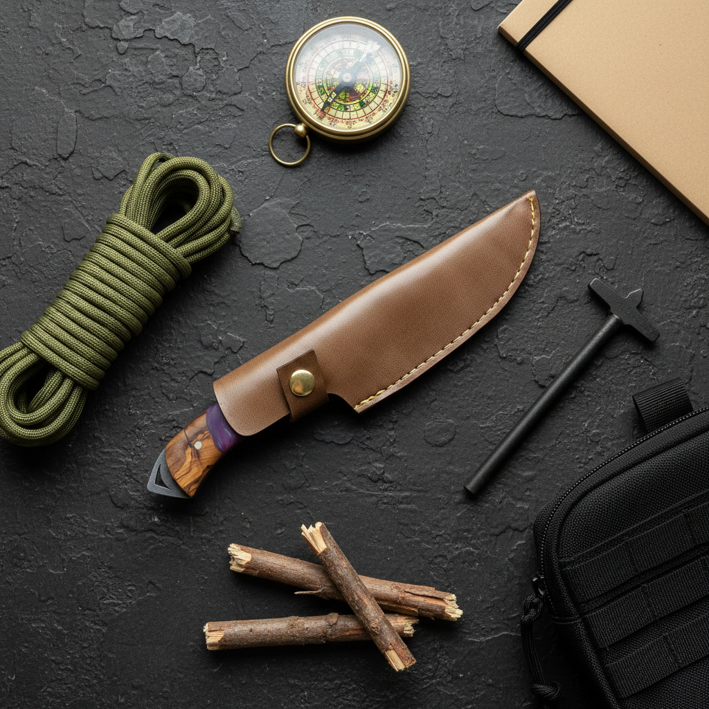 Bushcraft 25 Cm Hibrit Saplı Outdoor Av Bıçağı