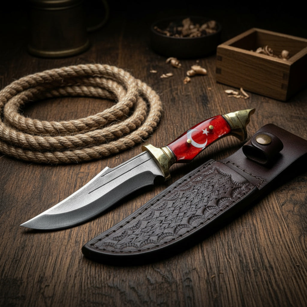 Ay Yıldız Model Kurtbaşlı 25 CM Av Bıçağı