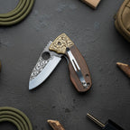 N690 Çelik 18 CM Balçak Gravür İşlemeli Naim Model