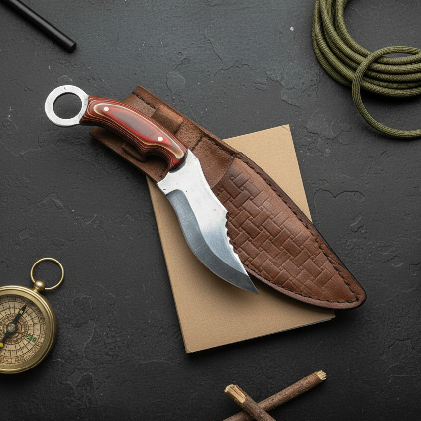 23 CM Karambit Model Verzalit Saplı Outdoor Bıçak