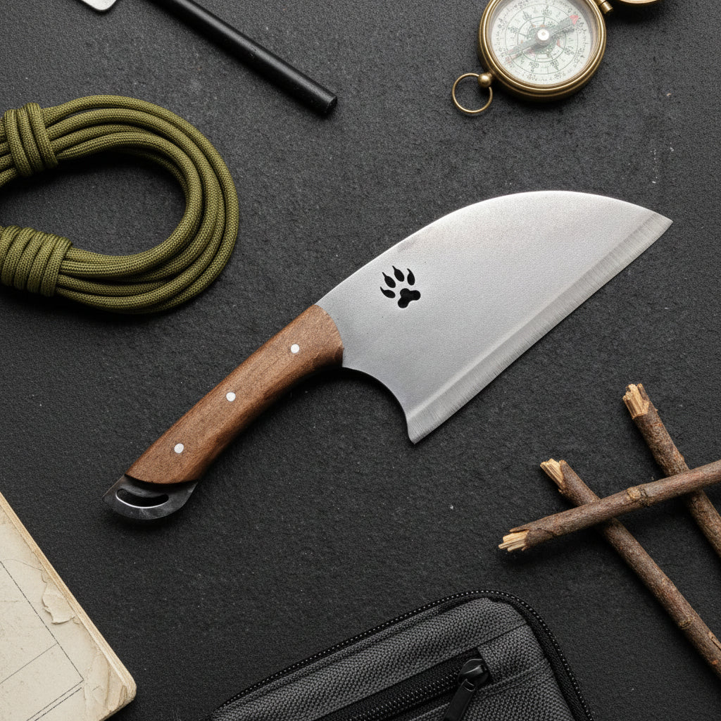 Patili Almazan Şef Model 32 Cm Kamp Bıçağı