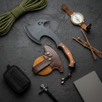 Kamp Baltası – 34 cm Karbon Çelik Ceviz Sap El Yapımı Outdoor Balta