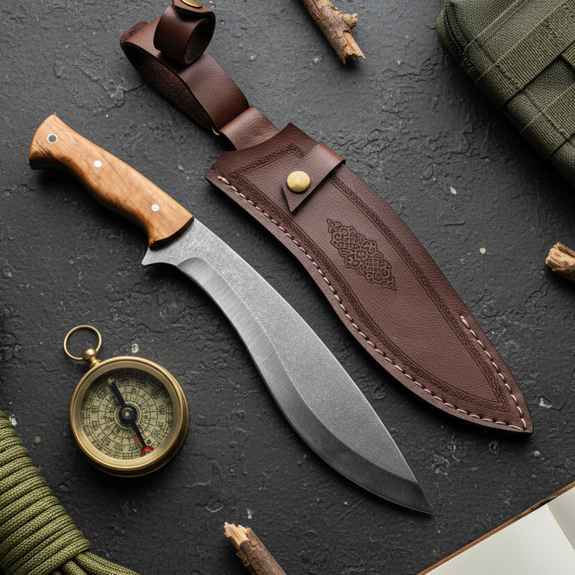 Kukri Model Zeytin Saplı 33 CM