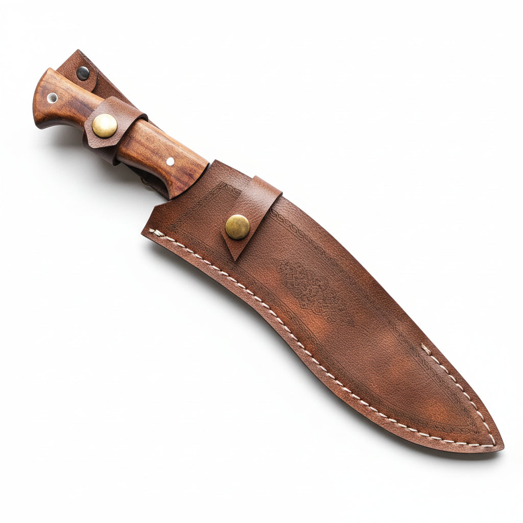 33cm Kukri Bıçak - Ceviz Sap 4116 Çelik