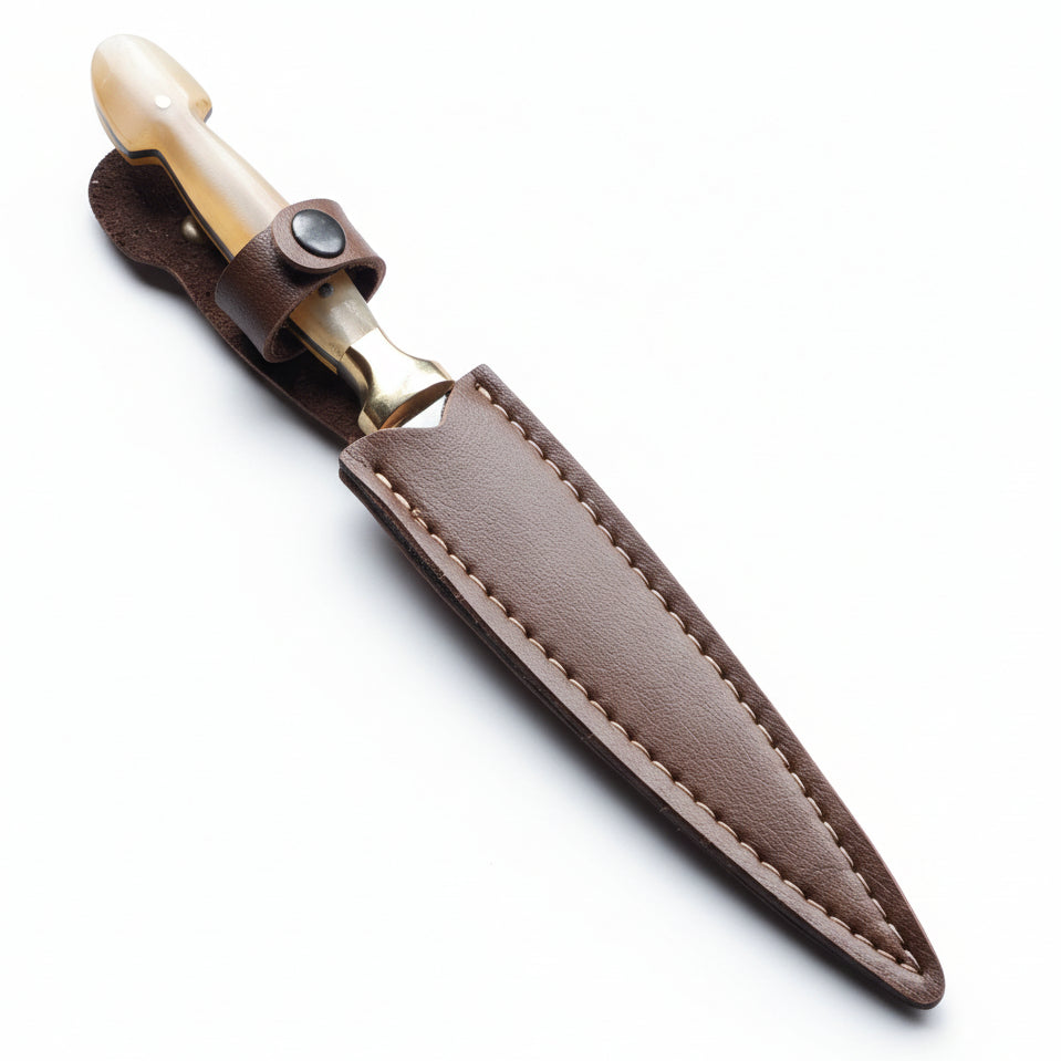 Koç Boynuzu Sap Çerkes Model 20 CM Kamp Bıçağı