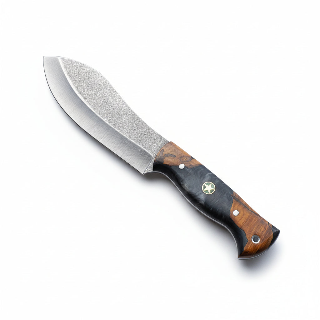 Hibrit Sap Satır Model Kamp Bıçağı – 25.5 cm Siyah Outdoor Av Bıçağı