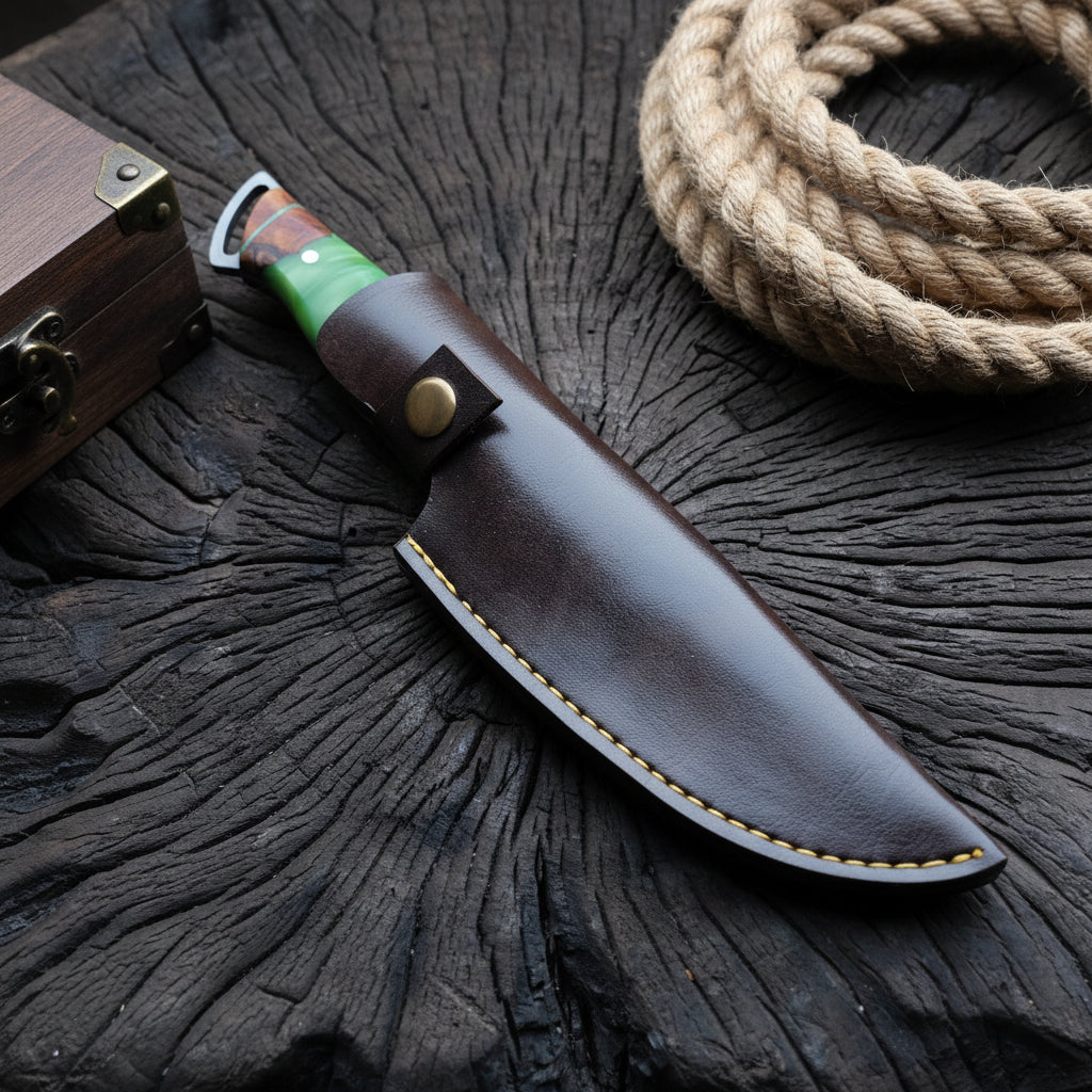 El Yapımı Outdoor Av Bıçağı – 24.5 cm Hibrit Sap El Yapımı Outdoor Bıçak