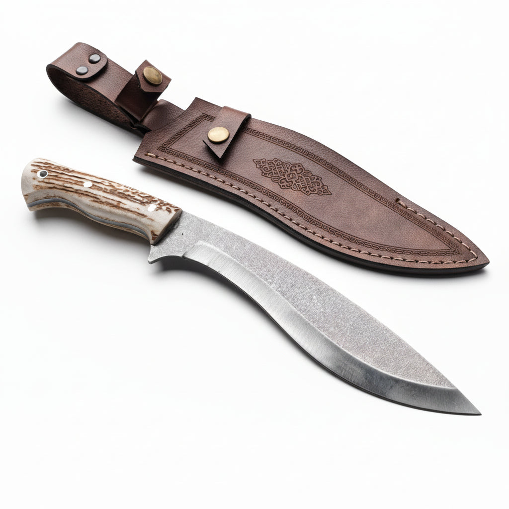 Kukri Model Geyik Boynuzu Saplı 33 CM