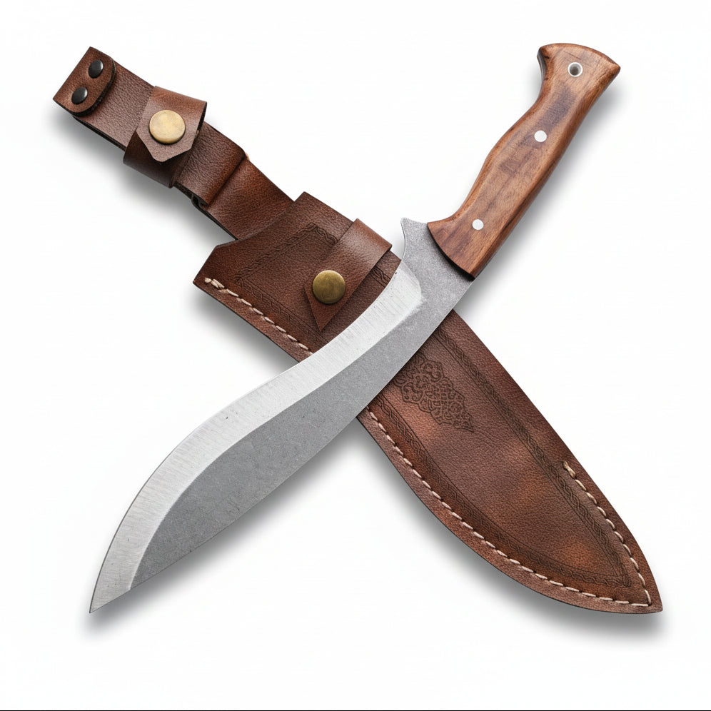 33cm Kukri Bıçak - Ceviz Sap 4116 Çelik
