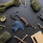 Kamp Baltası – 29 cm Karbon Çelik Ceviz Sap El Yapımı Outdoor Balta