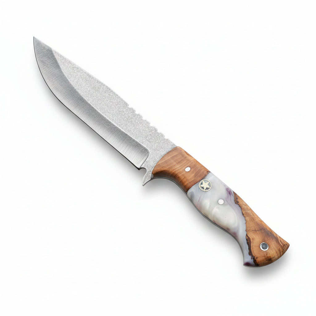 Hibrit Sap Bowie Model 30 CM El Yapımı Outdoor Av Bıçağı