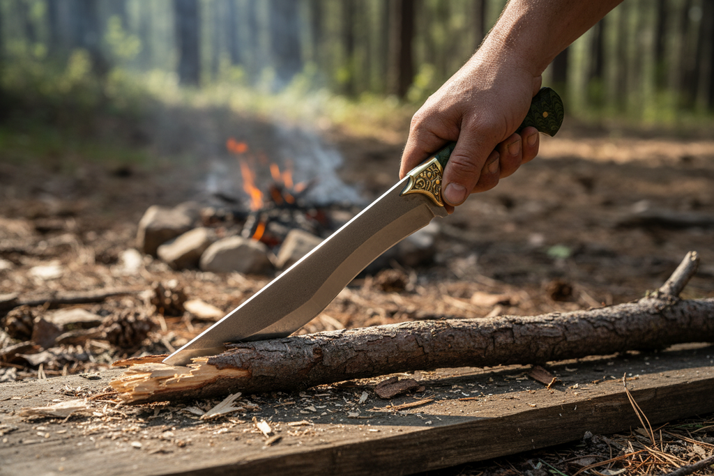Endüstriyel Saplı 47 Cm Outdoor Kamp ve Orman Bıçağı