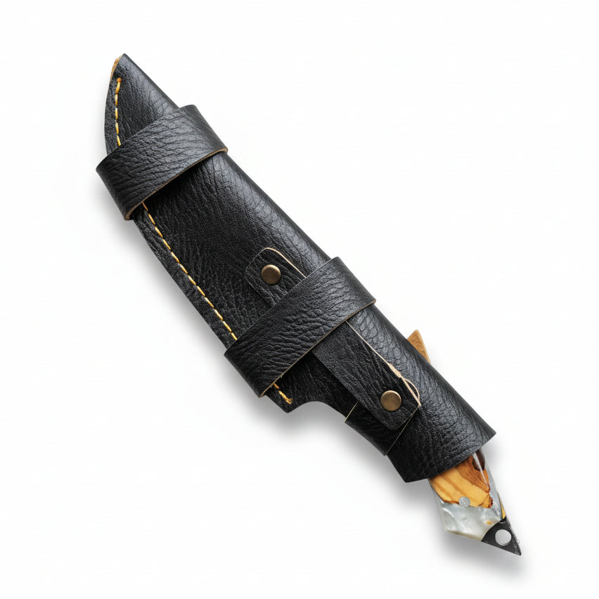 4034 Çelik Hibrit Sap Kamp Bıçağı – 25.5 cm Gri Outdoor Bıçak