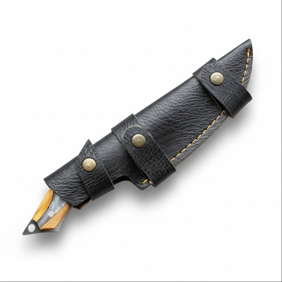 4034 Çelik Hibrit Sap Kamp Bıçağı – 25.5 cm Gri Outdoor Bıçak