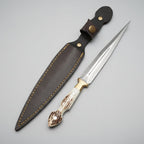 Geyik Boynuzu Sap Cift Agiz Model 26 CM Kamp Bıçağı