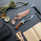 30 CM Dövme Çelik Ceviz Sap Kamp ve Bushcraft Bıçağı