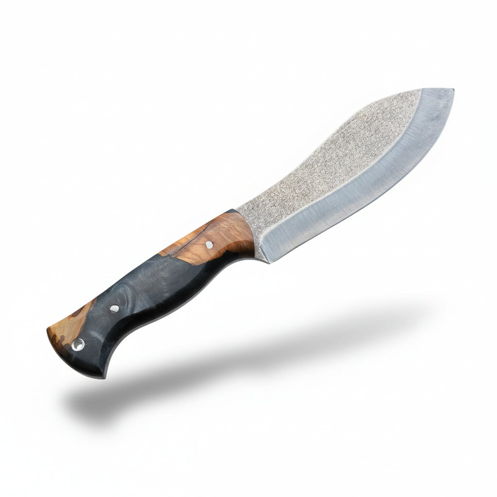 Hibrit Sap Satır Model Kamp Bıçağı – 25.5 cm Siyah Outdoor Av Bıçağı