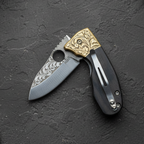 N690 Çelik 18 CM Balçak Gravür İşlemeli Naim Model