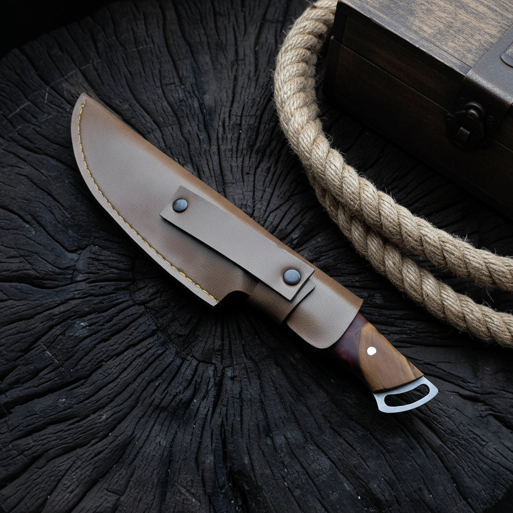 El Yapımı Outdoor Av Bıçağı – 24.5 cm Hibrit Sap El Yapımı Outdoor Bıçak