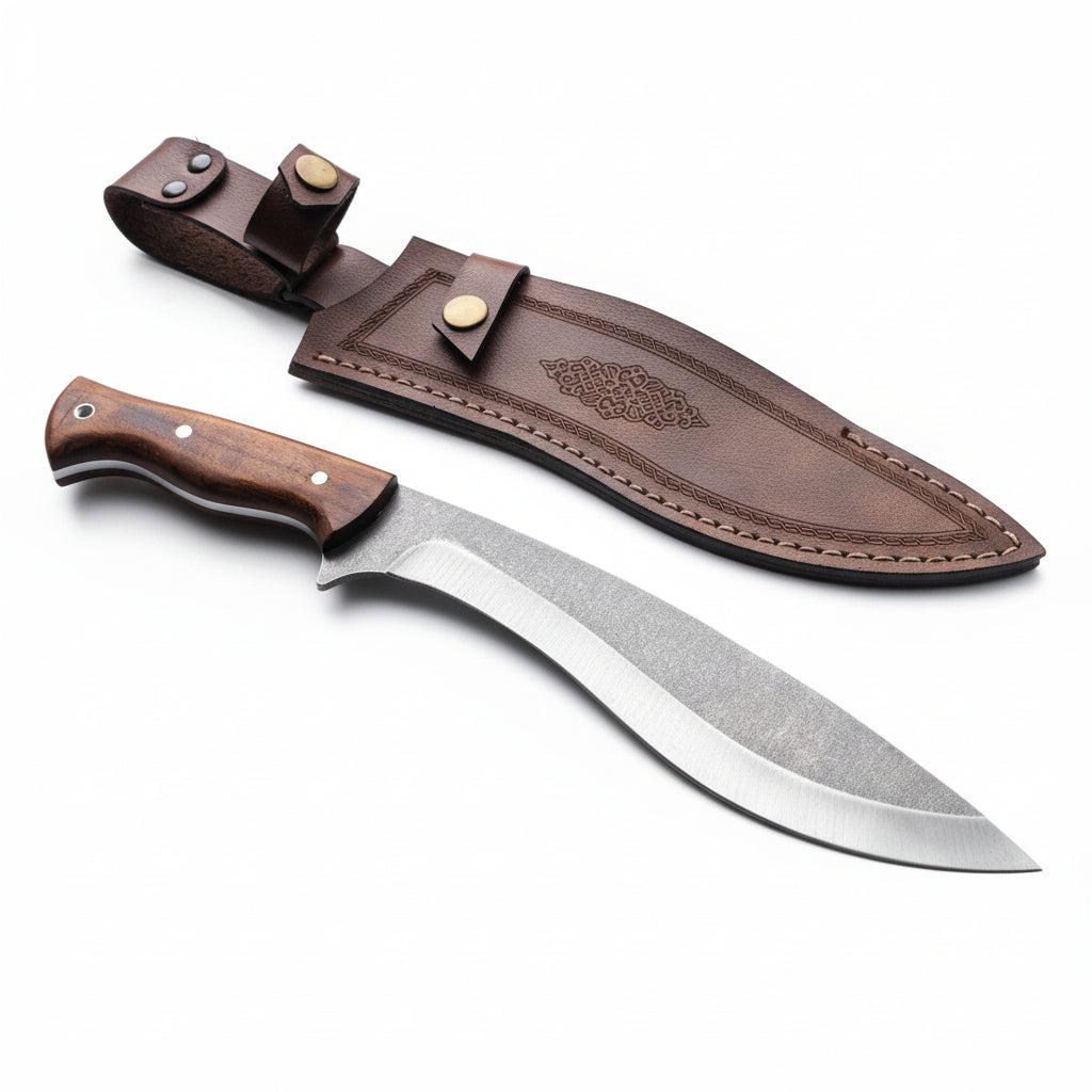 33cm Kukri Bıçak - Ceviz Sap 4116 Çelik
