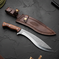 33cm Kukri Bıçak - Ceviz Sap 4116 Çelik